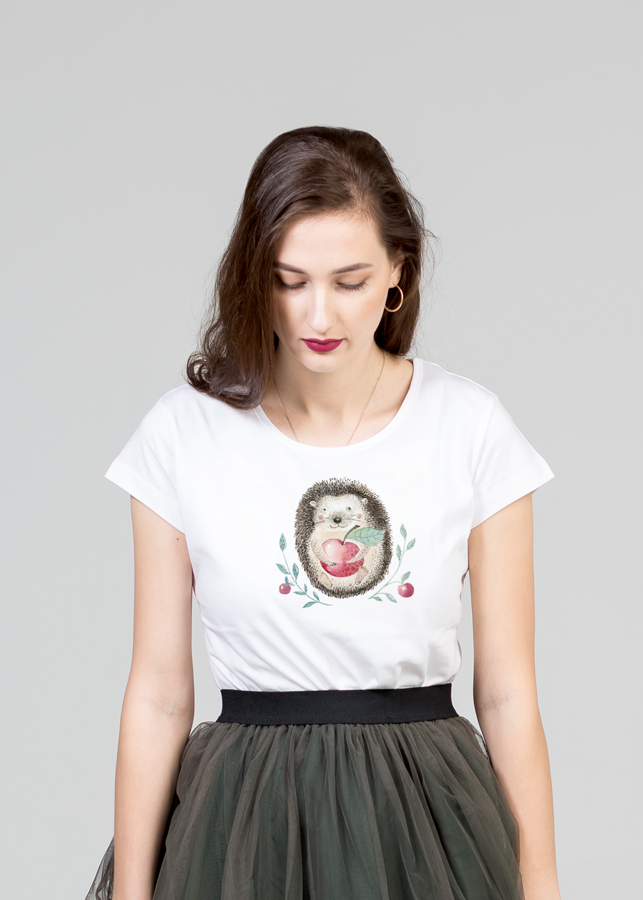 Sieviešu T-krekls Ezītis ar ābolīti