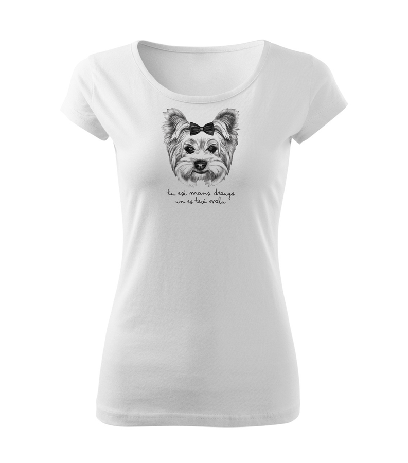 Sieviešu T-krekls Jorkšīras terjers