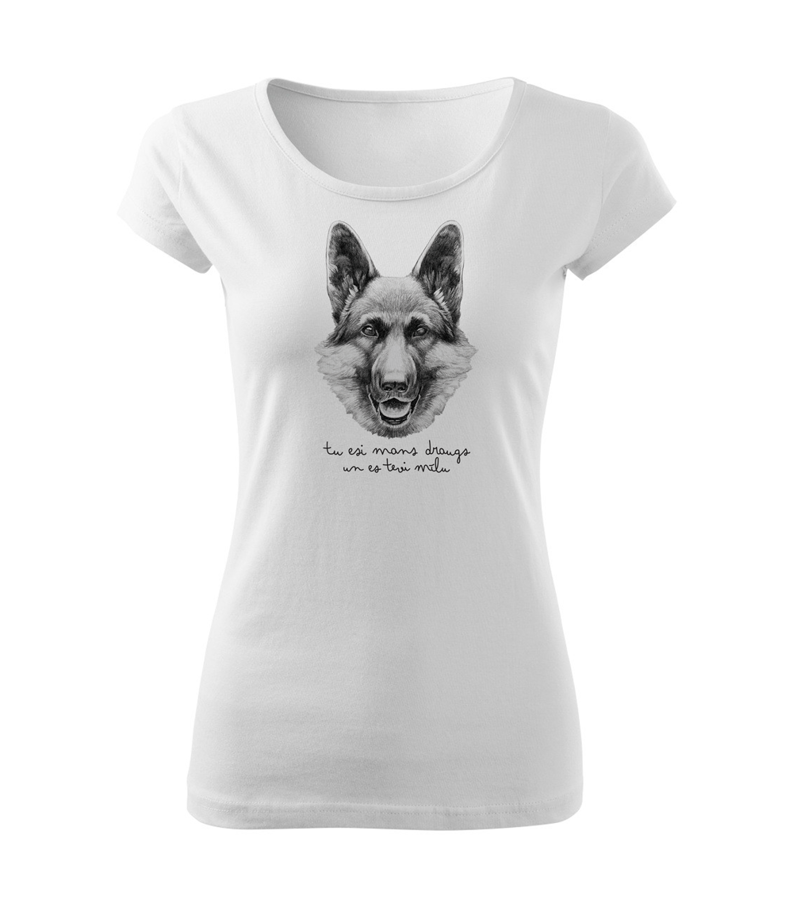 Sieviešu T-krekls Vācu aitu suns