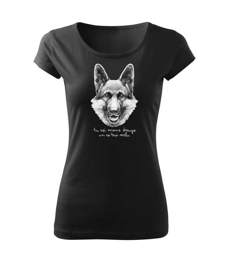 Sieviešu T-krekls Vācu aitu suns