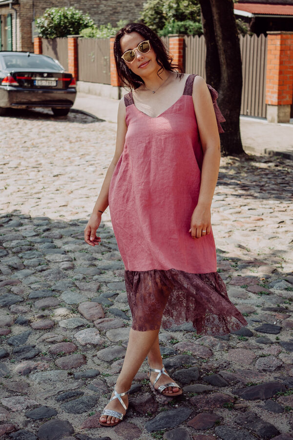 Lina kleita – punša rozā 