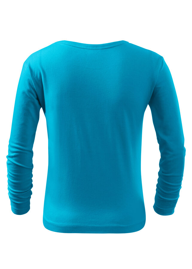 Children's long sleeve shirt Hedgehog - turquoise