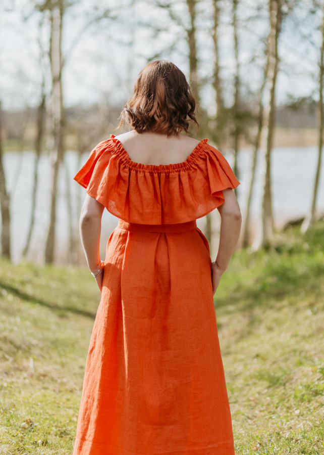 Lina kleita – oranža