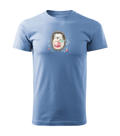 Men's T-shirt Hedgehog with an apple