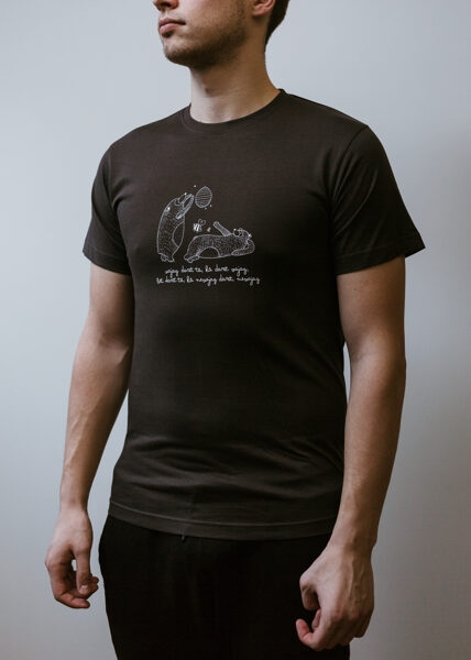 Men's T-shirt Bears, dark grey