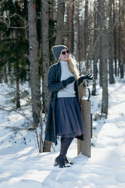 Tulle skirt - grey