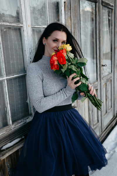 Tulle skirt - dark blue