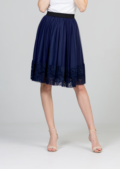 Tulle skirt - dark blue